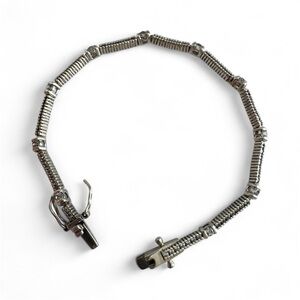 Sterling Silver Bracelet by Tocara 925 with DiAmi stones medium size
